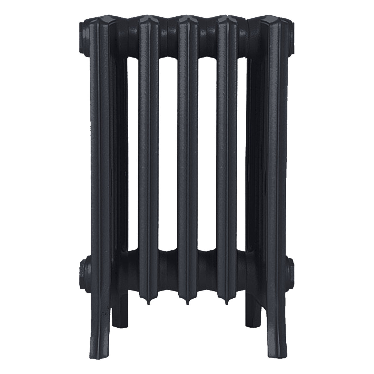 Grace - Astral Grey Dark Cast Iron Column Radiator H450mm x W333mm 6 Column - Wall Hung