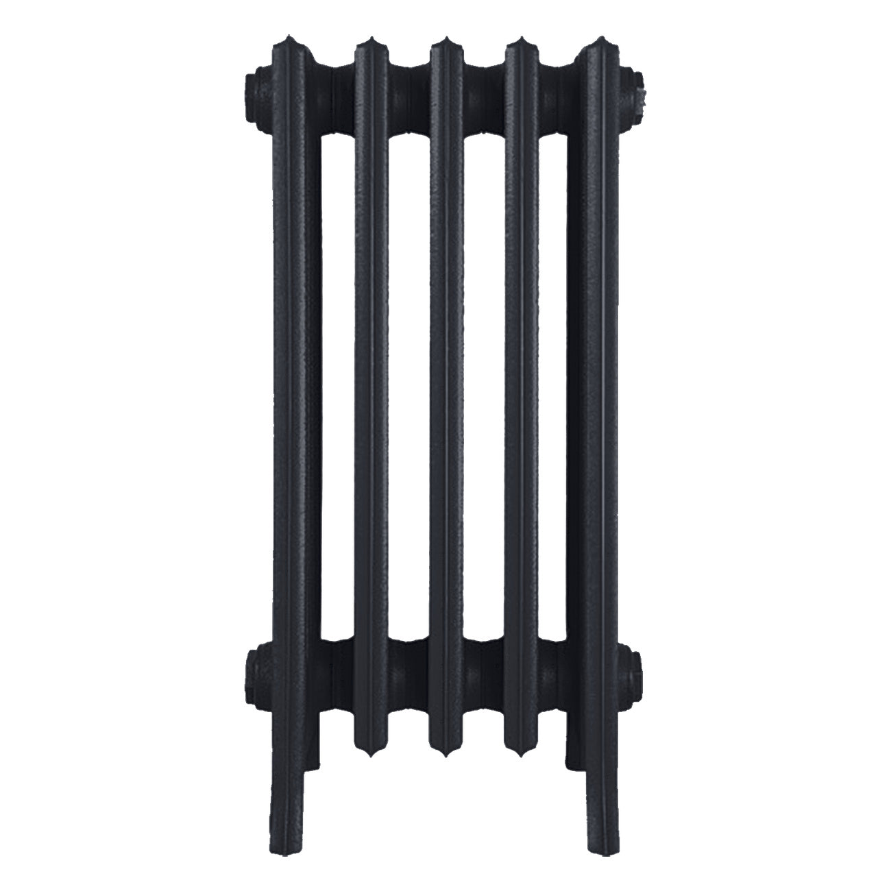 Grace - Astral Grey Dark Cast Iron Column Radiator H600mm x W333mm 6 Column - Wall Hung