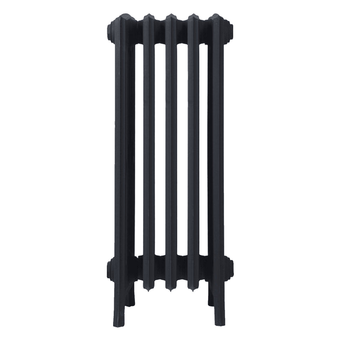Grace - Astral Grey Dark Cast Iron Column Radiator H700mm x W333mm 6 Column - Wall Hung