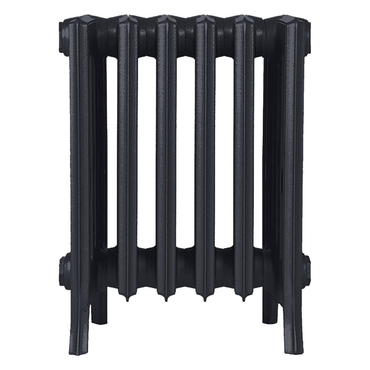 Grace - Astral Grey Dark Cast Iron Column Radiator H450mm x W393mm 6 Column - Wall Hung