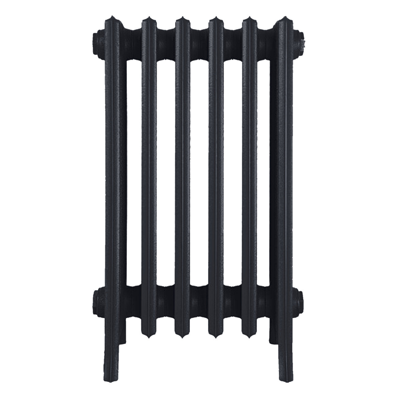 Grace - Astral Grey Dark Cast Iron Column Radiator H600mm x W393mm 6 Column - Wall Hung