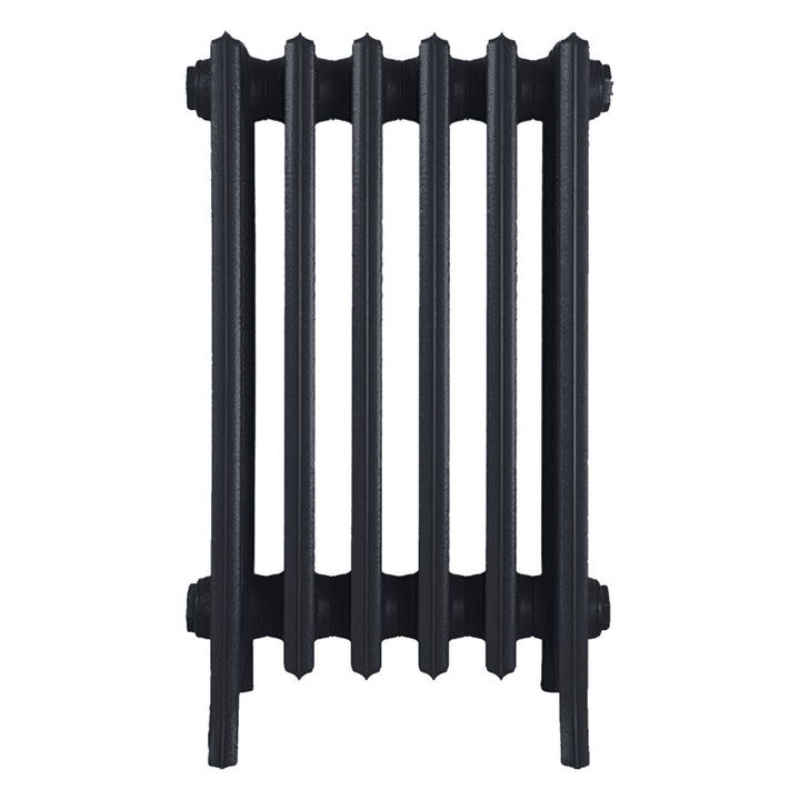 Grace - Astral Grey Dark Cast Iron Column Radiator H600mm x W393mm 6 Column - Wall Hung