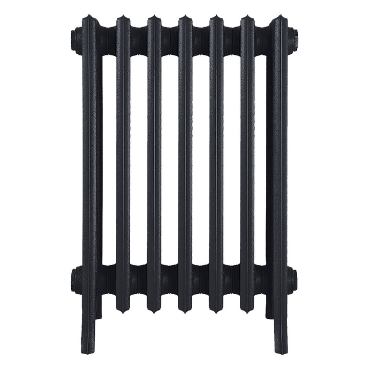 Grace - Astral Grey Dark Cast Iron Column Radiator H600mm x W454mm 6 Column - Wall Hung
