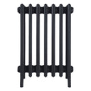 Grace - Astral Grey Dark Cast Iron Column Radiator H600mm x W454mm 6 Column - Wall Hung