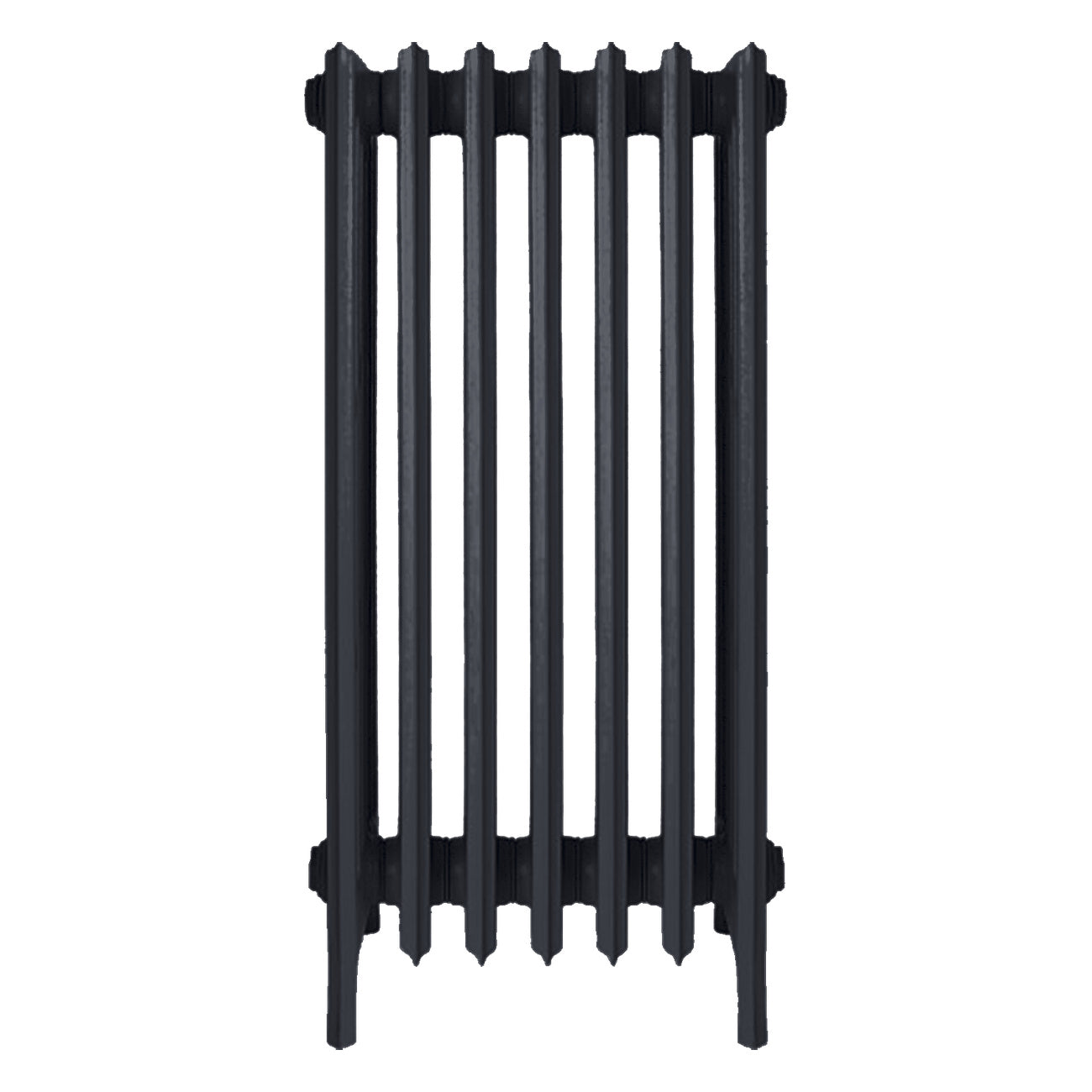Grace - Astral Grey Dark Cast Iron Column Radiator H950mm x W454mm 6 Column - Floor Standing