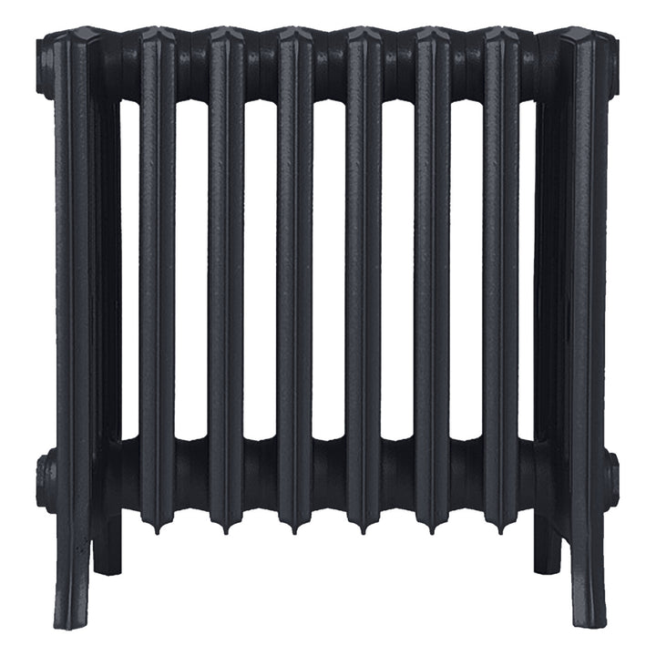 Grace - Astral Grey Dark Cast Iron Column Radiator H450mm x W514mm 6 Column - Wall Hung