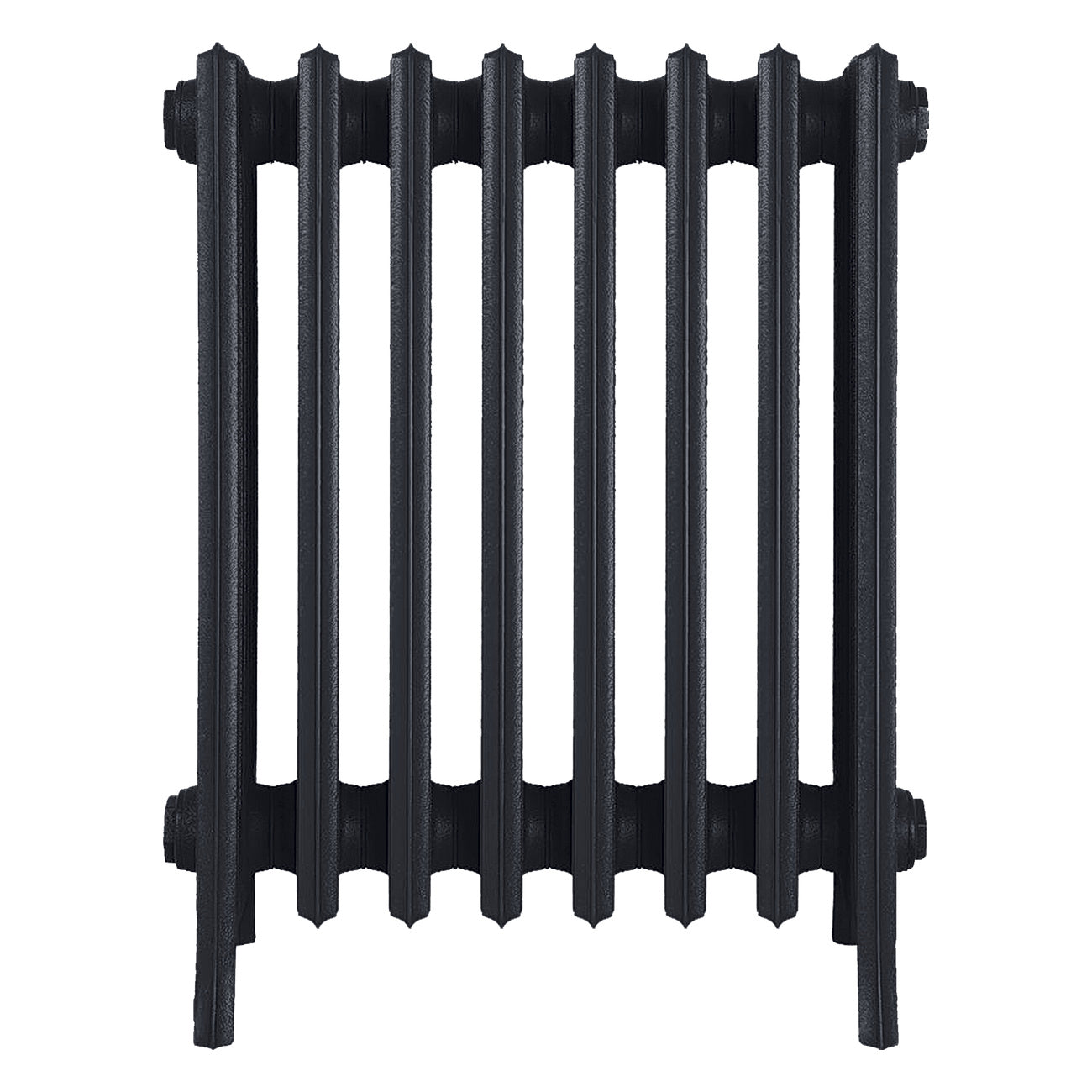Grace - Astral Grey Dark Cast Iron Column Radiator H600mm x W514mm 6 Column - Wall Hung
