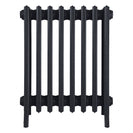 Grace - Astral Grey Dark Cast Iron Column Radiator H600mm x W514mm 6 Column - Wall Hung