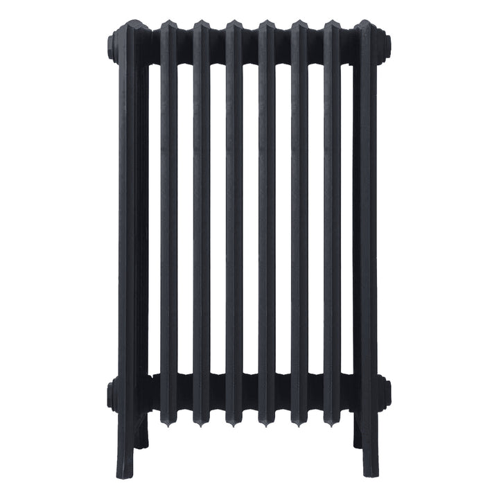 Grace - Astral Grey Dark Cast Iron Column Radiator H700mm x W514mm 6 Column - Wall Hung