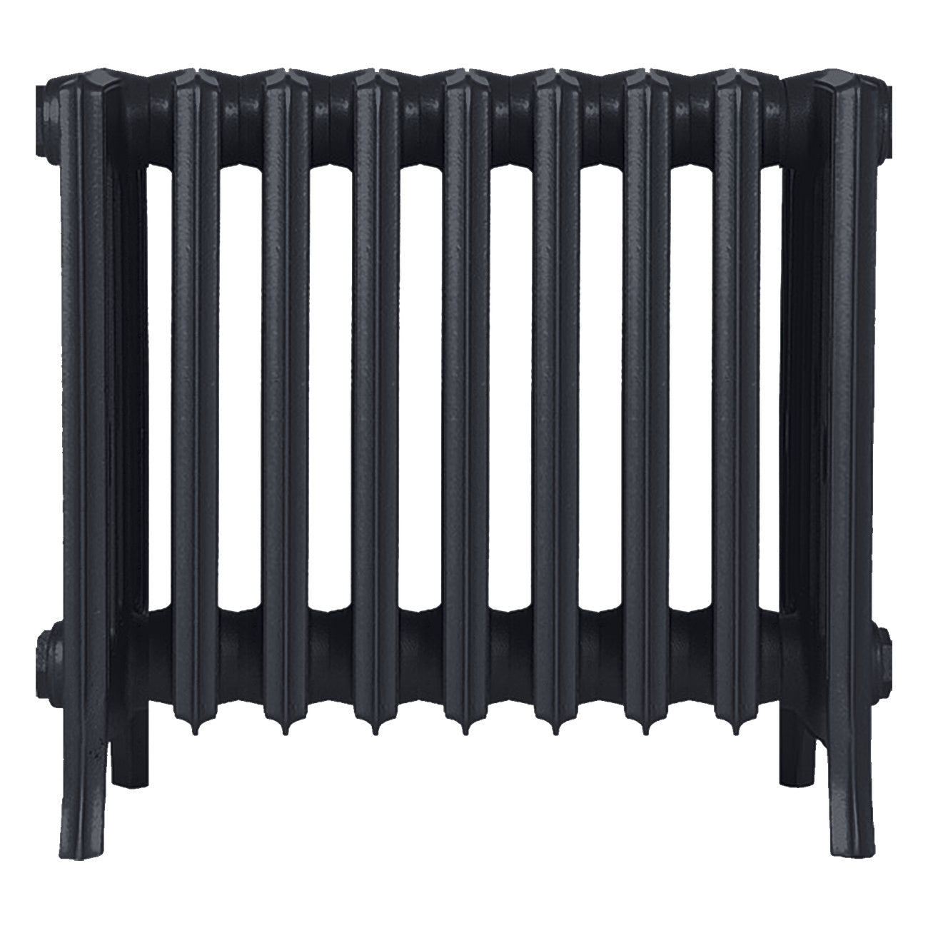 Grace - Astral Grey Dark Cast Iron Column Radiator H450mm x W575mm 6 Column - Wall Hung