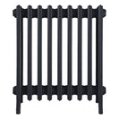 Grace - Astral Grey Dark Cast Iron Column Radiator H600mm x W575mm 6 Column - Wall Hung