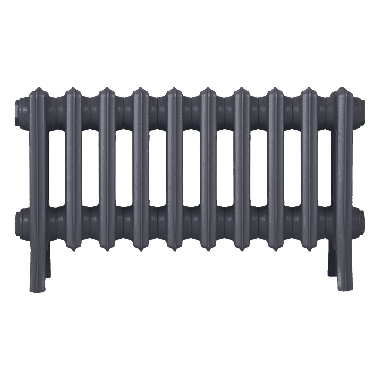 Grace - Astral Grey Mid Cast Iron Column Radiator H300mm x W635mm 4 Column - Wall Hung