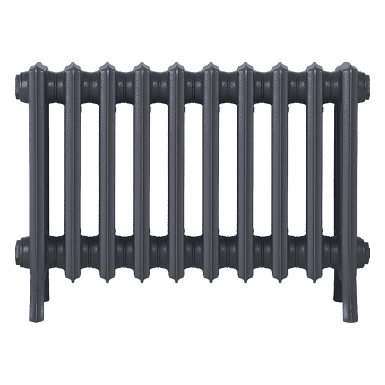 Grace - Astral Grey Mid Cast Iron Column Radiator H450mm x W635mm 4 Column - Wall Hung