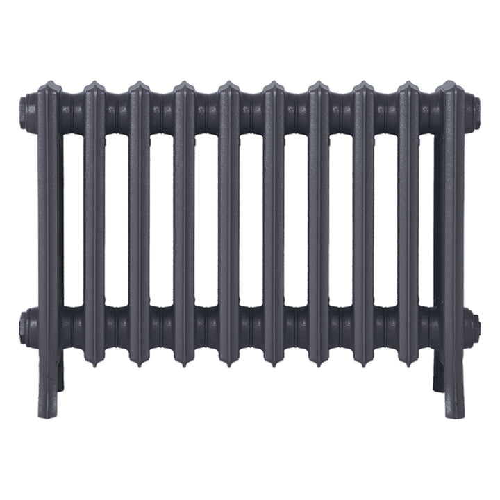 Grace - Astral Grey Mid Cast Iron Column Radiator H450mm x W635mm 4 Column - Wall Hung