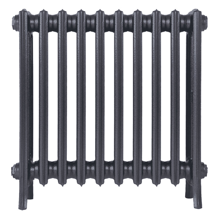 Grace - Astral Grey Mid Cast Iron Column Radiator H600mm x W635mm 4 Column - Wall Hung