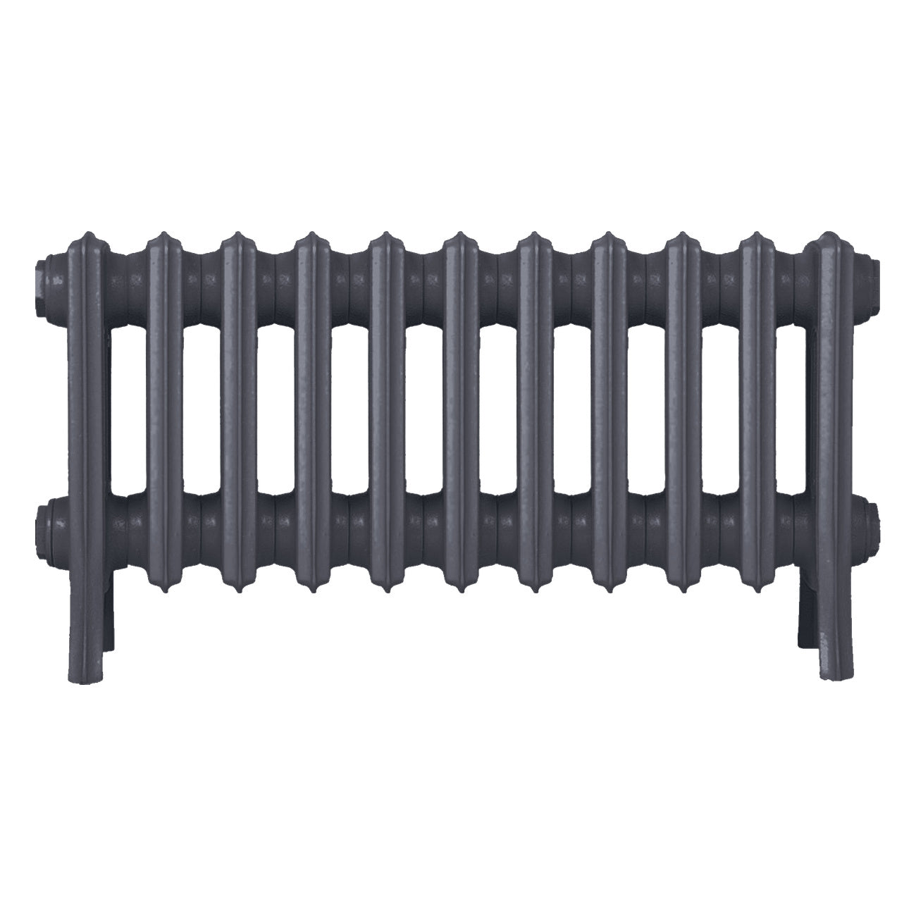 Grace - Astral Grey Mid Cast Iron Column Radiator H350mm x W696mm 4 Column - Floor Standing