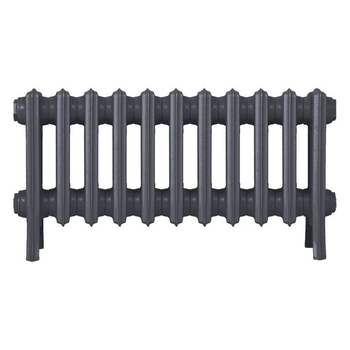 Grace - Astral Grey Mid Cast Iron Column Radiator H350mm x W696mm 4 Column - Floor Standing