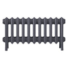 Grace - Astral Grey Mid Cast Iron Column Radiator H350mm x W696mm 4 Column - Floor Standing