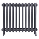 Grace - Astral Grey Mid Cast Iron Column Radiator H600mm x W696mm 4 Column - Wall Hung