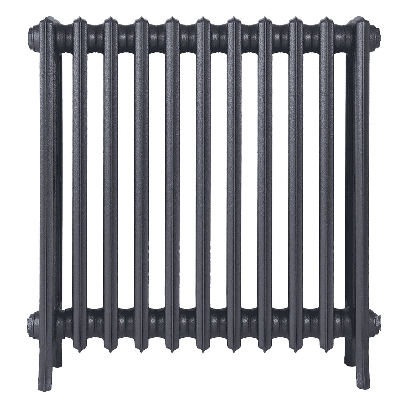 Grace - Astral Grey Mid Cast Iron Column Radiator H700mm x W696mm 4 Column - Wall Hung