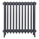 Grace - Astral Grey Mid Cast Iron Column Radiator H700mm x W696mm 4 Column - Wall Hung