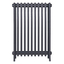 Grace - Astral Grey Mid Cast Iron Column Radiator H950mm x W696mm 4 Column - Floor Standing