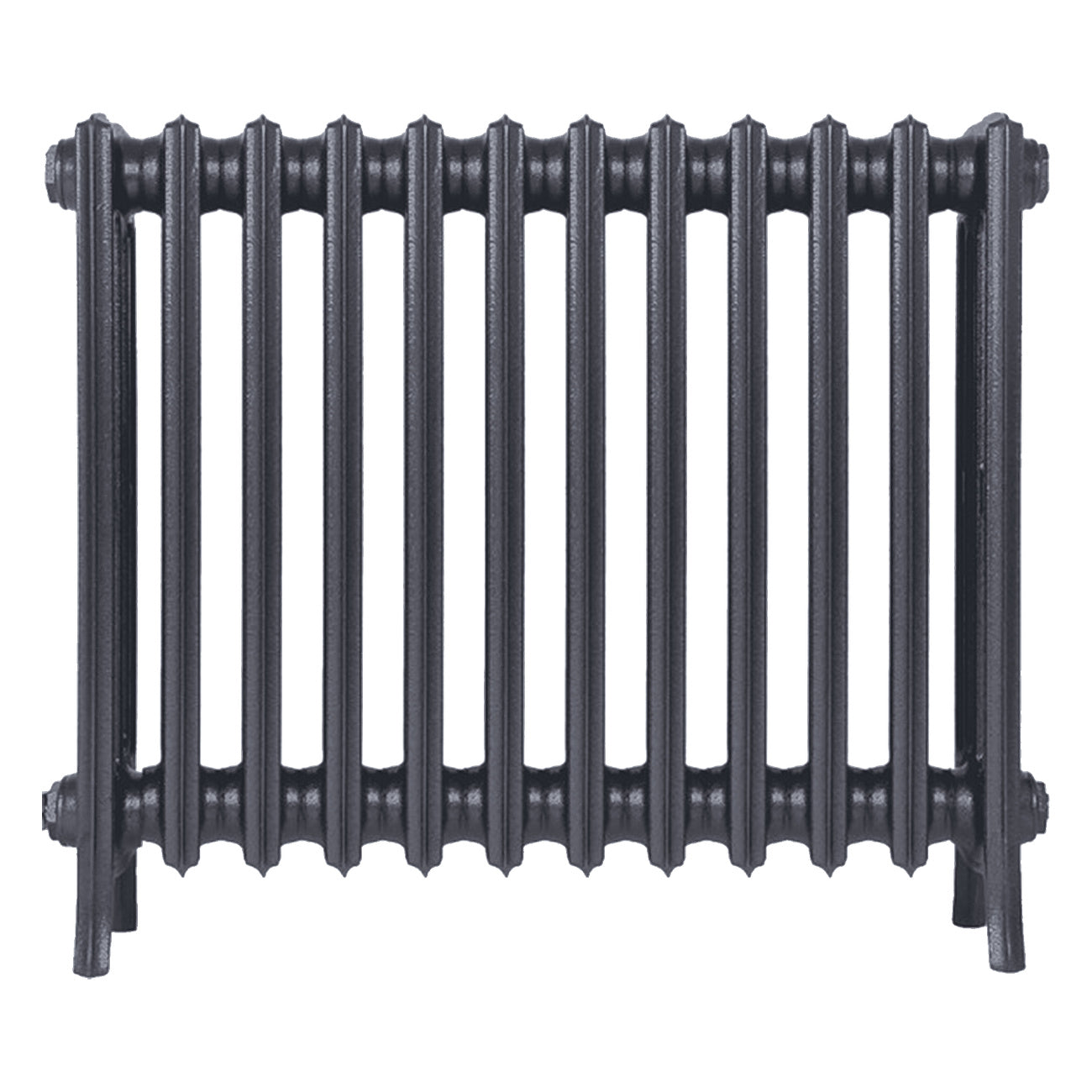 Grace - Astral Grey Mid Cast Iron Column Radiator H650mm x W756mm 4 Column - Floor Standing