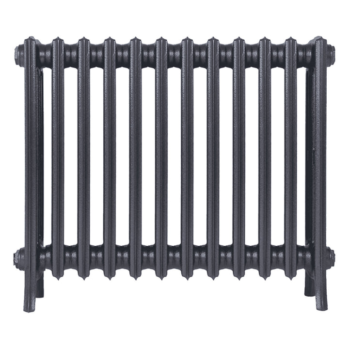 Grace - Astral Grey Mid Cast Iron Column Radiator H650mm x W756mm 4 Column - Floor Standing