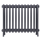 Grace - Astral Grey Mid Cast Iron Column Radiator H650mm x W756mm 4 Column - Floor Standing
