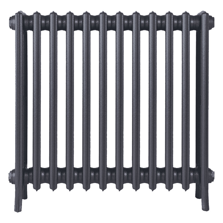 Grace - Astral Grey Mid Cast Iron Column Radiator H700mm x W756mm 4 Column - Wall Hung