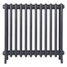 Grace - Astral Grey Mid Cast Iron Column Radiator H700mm x W756mm 4 Column - Wall Hung