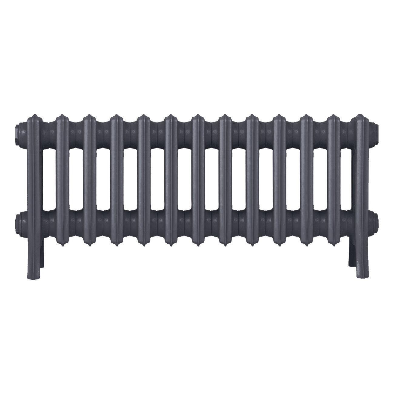 Grace - Astral Grey Mid Cast Iron Column Radiator H350mm x W817mm 4 Column - Floor Standing