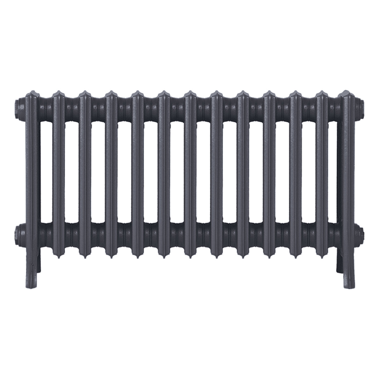 Grace - Astral Grey Mid Cast Iron Column Radiator H450mm x W817mm 4 Column - Wall Hung