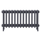 Grace - Astral Grey Mid Cast Iron Column Radiator H450mm x W817mm 4 Column - Wall Hung