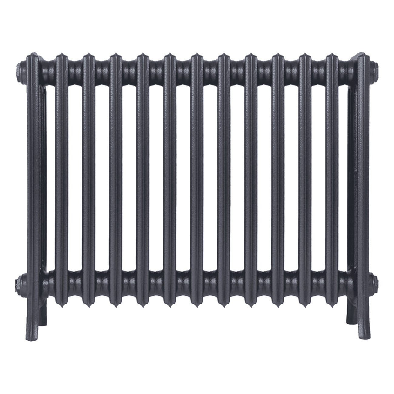 Grace - Astral Grey Mid Cast Iron Column Radiator H600mm x W817mm 4 Column - Wall Hung