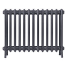 Grace - Astral Grey Mid Cast Iron Column Radiator H600mm x W817mm 4 Column - Wall Hung