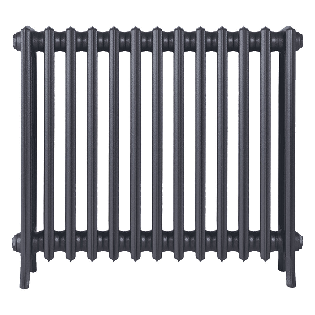 Grace - Astral Grey Mid Cast Iron Column Radiator H700mm x W817mm 4 Column - Wall Hung