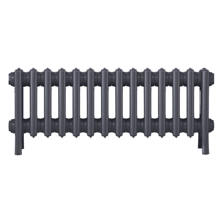 Grace - Astral Grey Mid Cast Iron Column Radiator H300mm x W877mm 4 Column - Wall Hung