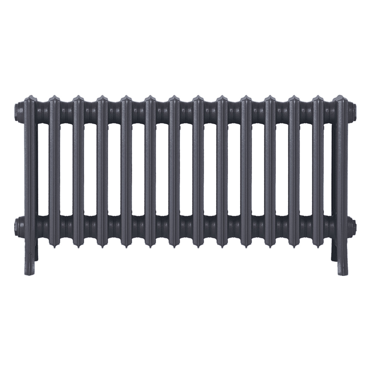 Grace - Astral Grey Mid Cast Iron Column Radiator H450mm x W877mm 4 Column - Wall Hung