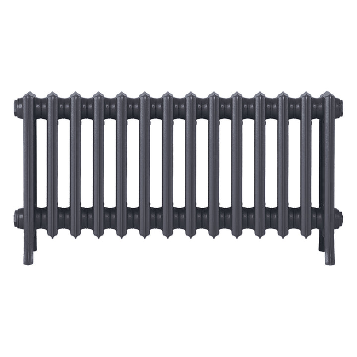 Grace - Astral Grey Mid Cast Iron Column Radiator H450mm x W877mm 4 Column - Wall Hung