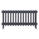 Grace - Astral Grey Mid Cast Iron Column Radiator H450mm x W877mm 4 Column - Wall Hung