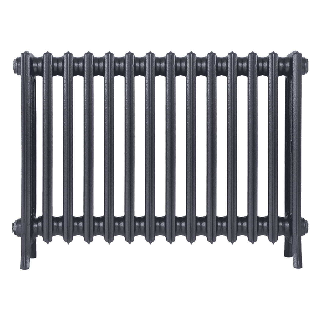 Grace - Astral Grey Mid Cast Iron Column Radiator H650mm x W877mm 4 Column - Floor Standing