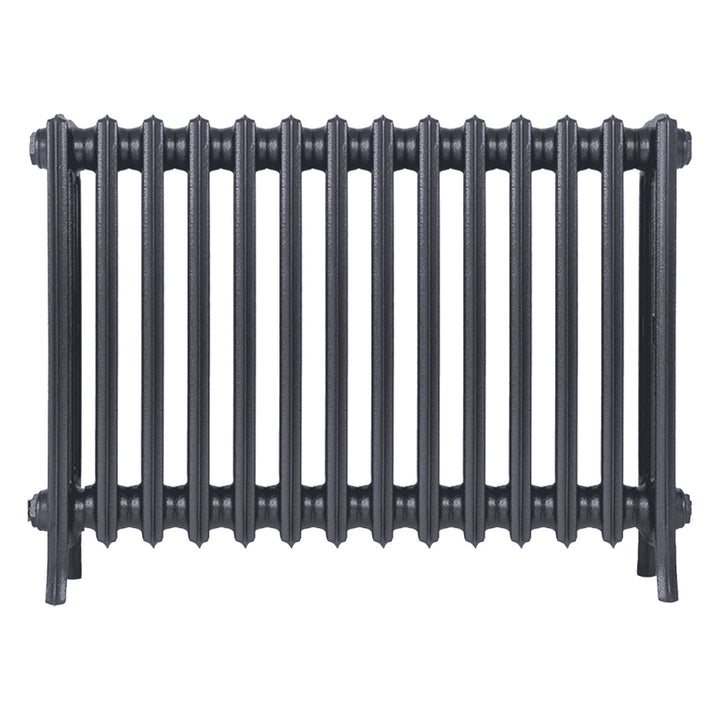 Grace - Astral Grey Mid Cast Iron Column Radiator H650mm x W877mm 4 Column - Floor Standing