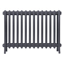 Grace - Astral Grey Mid Cast Iron Column Radiator H650mm x W877mm 4 Column - Floor Standing