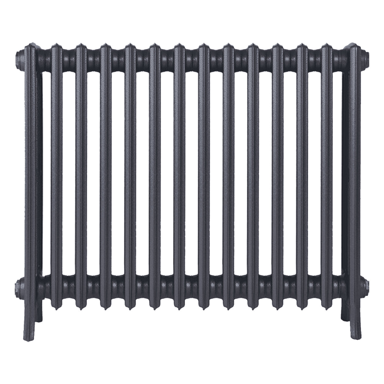 Grace - Astral Grey Mid Cast Iron Column Radiator H700mm x W877mm 4 Column - Wall Hung