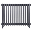 Grace - Astral Grey Mid Cast Iron Column Radiator H700mm x W877mm 4 Column - Wall Hung