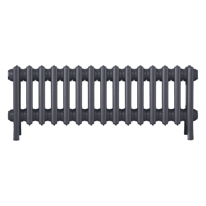 Grace - Astral Grey Mid Cast Iron Column Radiator H350mm x W938mm 4 Column - Floor Standing
