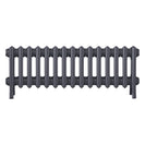 Grace - Astral Grey Mid Cast Iron Column Radiator H350mm x W938mm 4 Column - Floor Standing