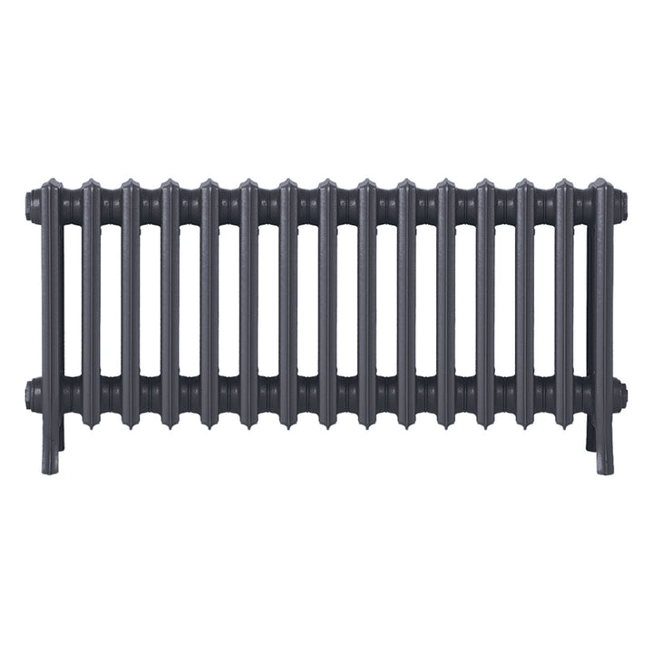 Grace - Astral Grey Mid Cast Iron Column Radiator H450mm x W938mm 4 Column - Wall Hung
