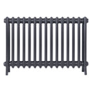 Grace - Astral Grey Mid Cast Iron Column Radiator H600mm x W938mm 4 Column - Wall Hung